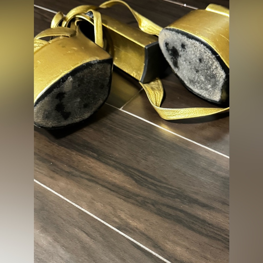 Saint Laurent Paige Gold Platform severely damaged hence price. - Picture 10 of 10